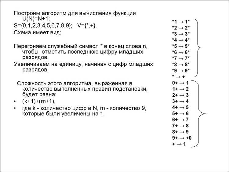 Алгоритмы Маркова и машины Тьюринга в вычислениях