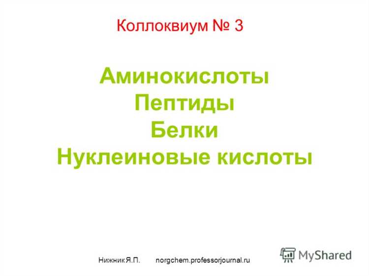 Белки аминокислоты нуклеиновые