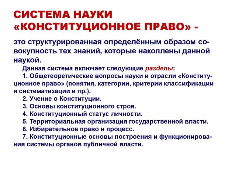 Наука конституционного права