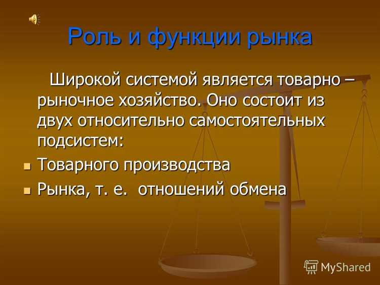 Понимание сущности и функций рынка в экономике