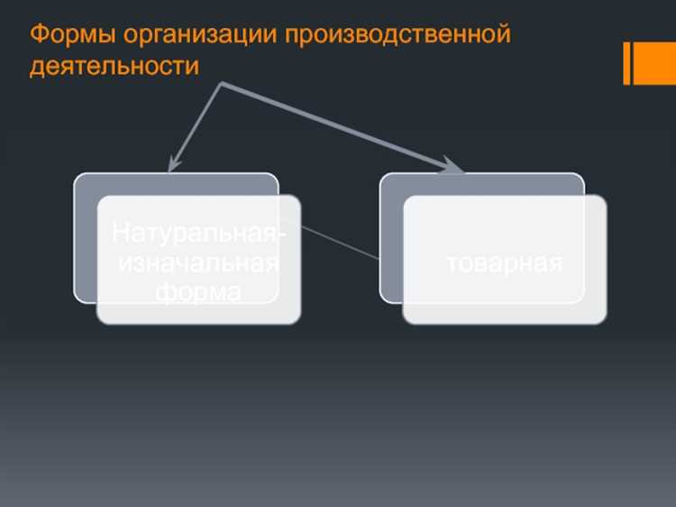 Выбор формы организации производственной деятельности
